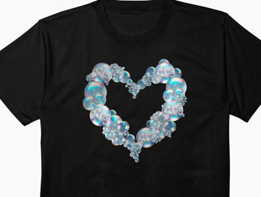 Bubbles heart