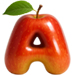 Apple type letter A