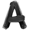 Black Paint type letter A