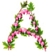 Letter A in Bleeding Hearts type design