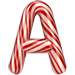 Candy Cane letter A