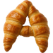Letter A in Croissant type design
