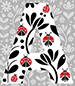 Ladybug type letter A