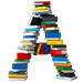 BOOKS letter A design
