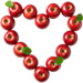 APPLES heart design