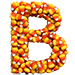 Candy Corn letter B