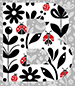 Ladybug type letter B
