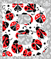 Ladybug type letter B