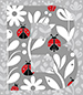 Ladybug type letter B