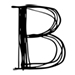 Script letter B