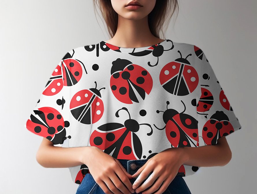 Ladybug Allover Print T-Shirt