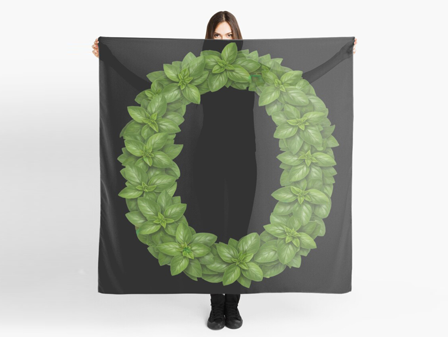 Basil Letter Scarf