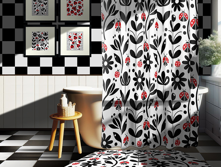 Ladybug Bath Room Style