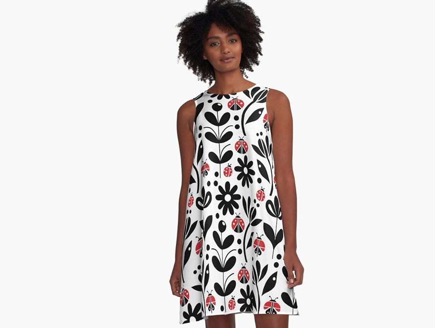 Ladybug A-Line Dress