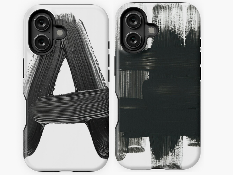 Black Paint phone cases