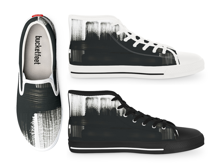 Black Paint shoes