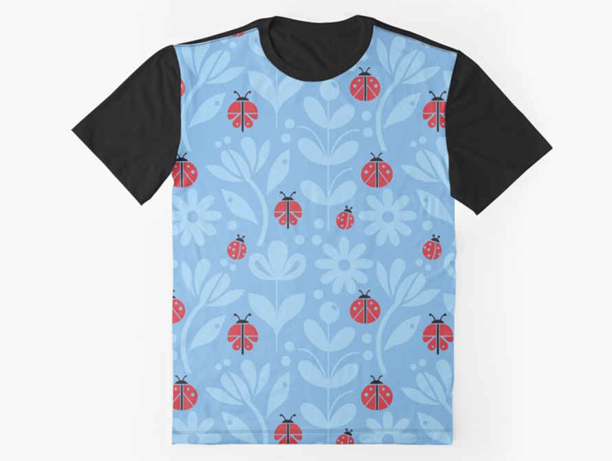 Ladybug Blue Sleeveless Top
