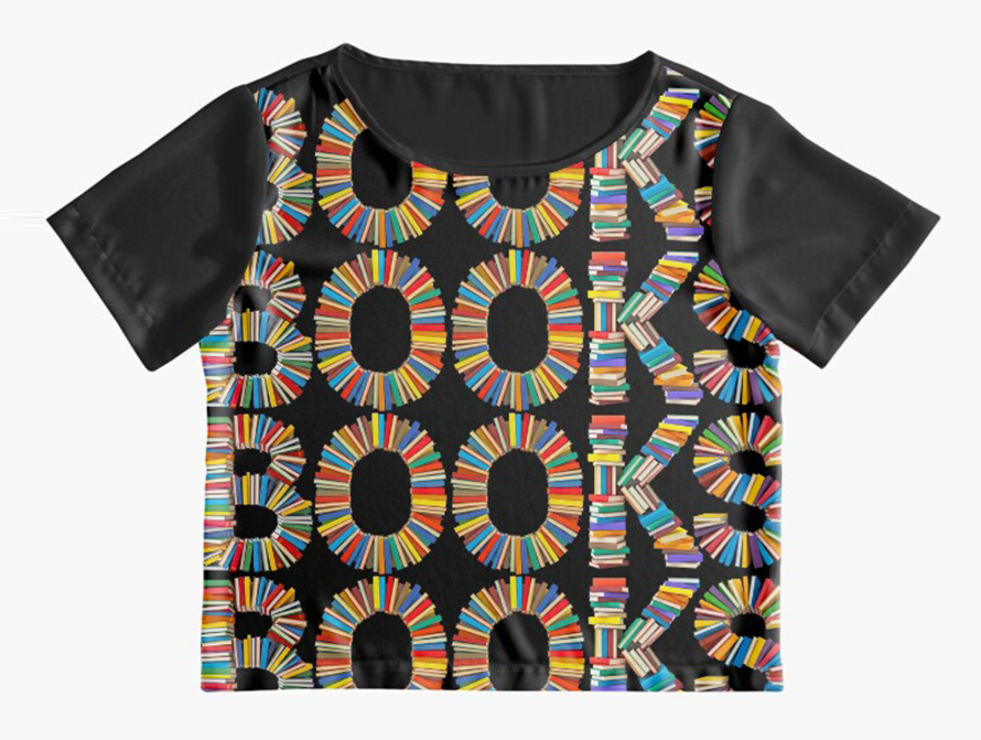 Books Word Chiffon T-Shirt