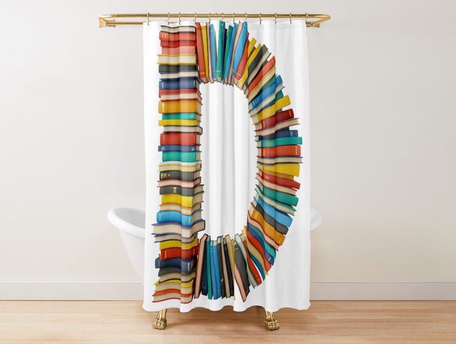 Books Shower Curtain