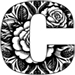 Roses type letter C
