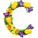 Letter C in Spring Flowers type design