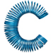 Springy type letter C