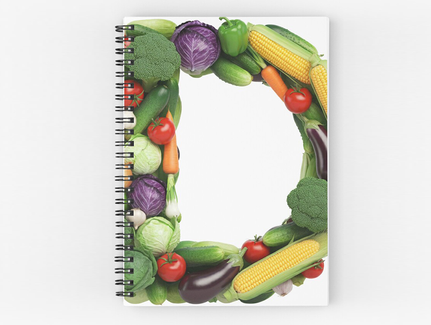 Veg spiral notebook