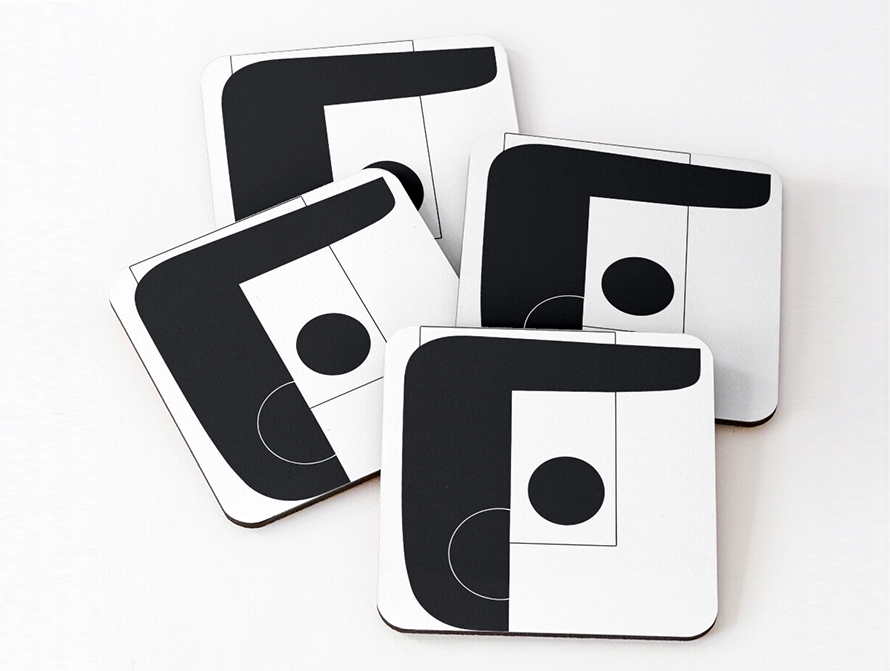 Calligraphy coasters