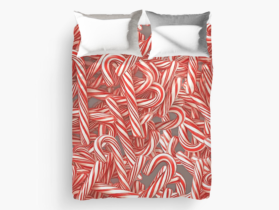 Candy Cane Duvet Cover