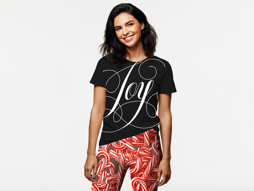 Joy Calligraphy T-shirt