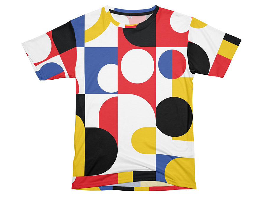 Color Blocks Allover print Tee