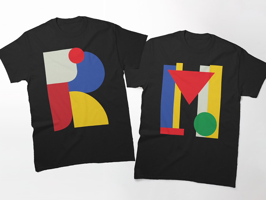 Color Blocks Alphabet Tees