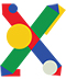 COLORBLOCK letter X