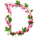 Letter D in Bleeding Hearts type design