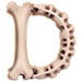Bones letter D design