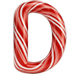 Candy Cane letter D