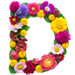 Letter D in Summer Flowers type design