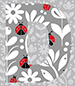Ladybug type letter D
