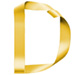 Letter D in Ribbon type design
