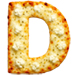 White Pizza type letter D