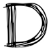Script letter D