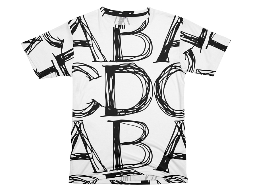 Doodle pattern t-shirt