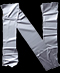 DUCT TAPE letter N