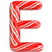 Candy Cane letter E