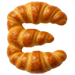 Letter E in Croissant type design