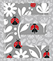 Ladybug type letter E