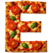 Margerita Pizza type letter E