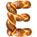 Pretzel type letter E