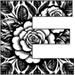 Roses type letter E