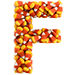 Candy Corn letter F